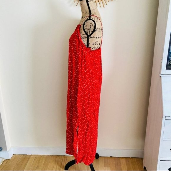 Anthropologie Seen Worn Kept Polka Dot Slip Dress - Picture 5 of 12